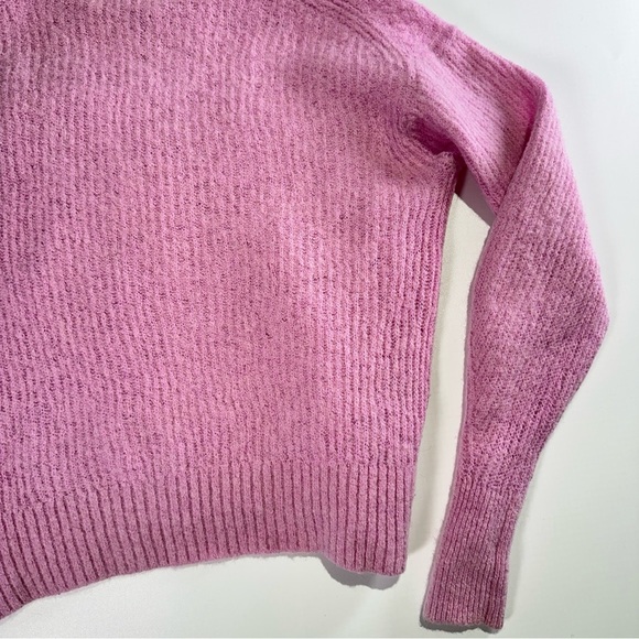 Everlane alpaca mock neck cozy ribbed sweater XS pink - Picture 10 of 11